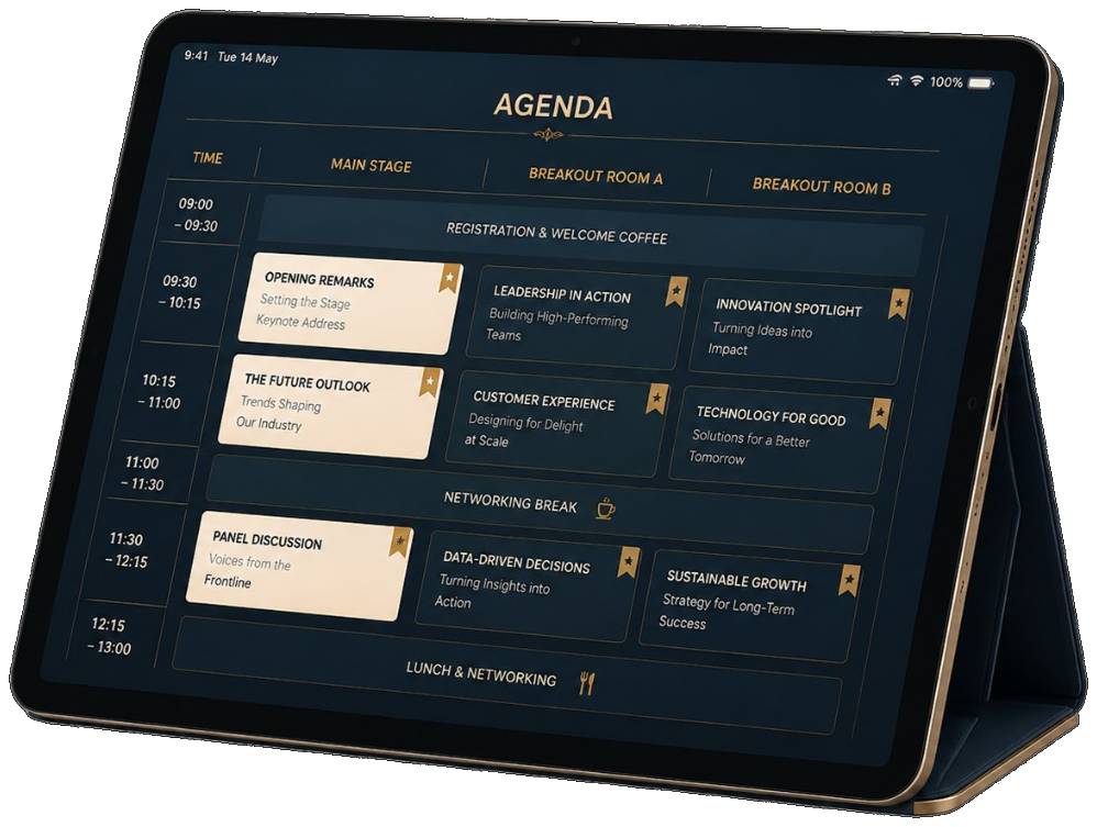 Agenda & Programme Displays