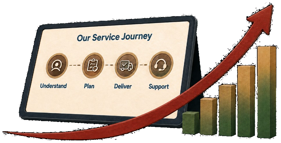 Service journey and growth chart