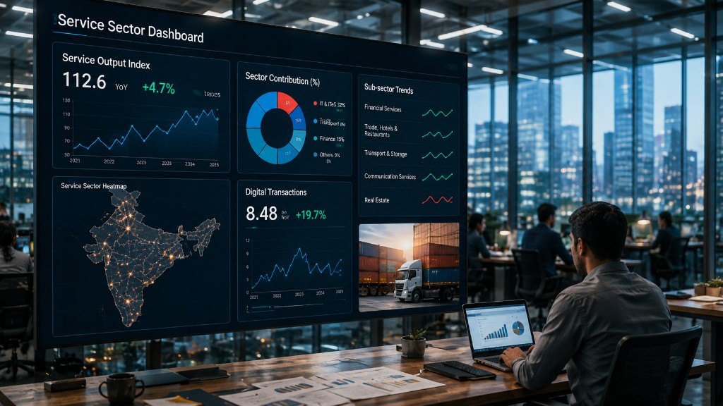 Service sector dashboard and output indicators